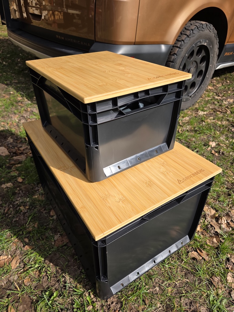 Eurobox table bamboo lid 60x40