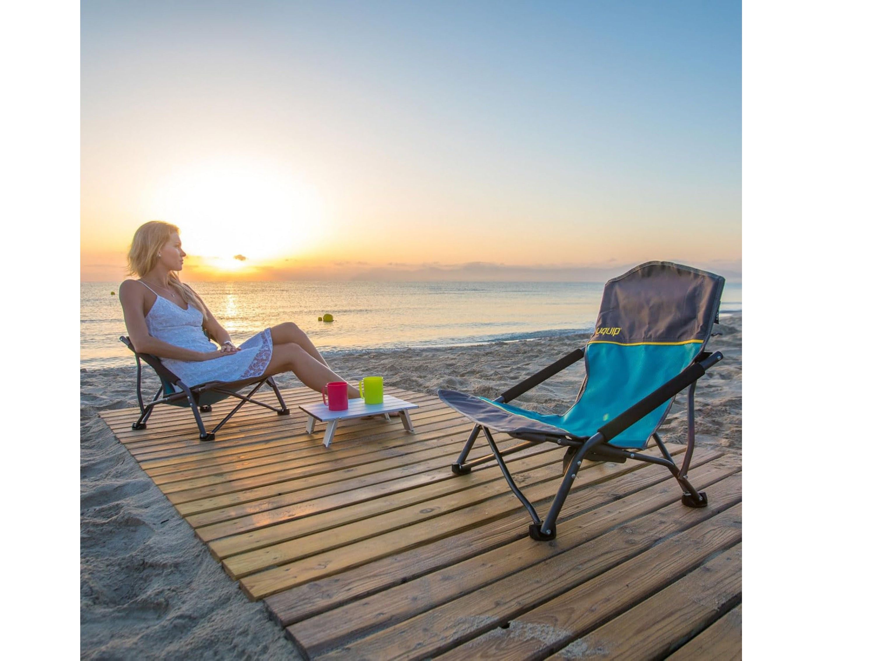 Uquip Sandy Strandstühle am Meer
